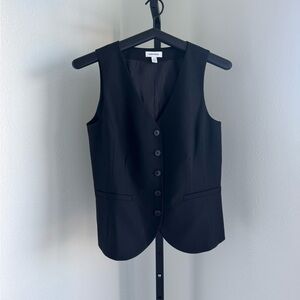 Black Button-Up Vest